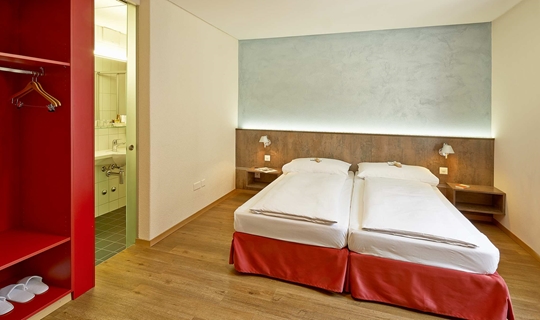 Chambre à deux lits 
(2x90 cm)