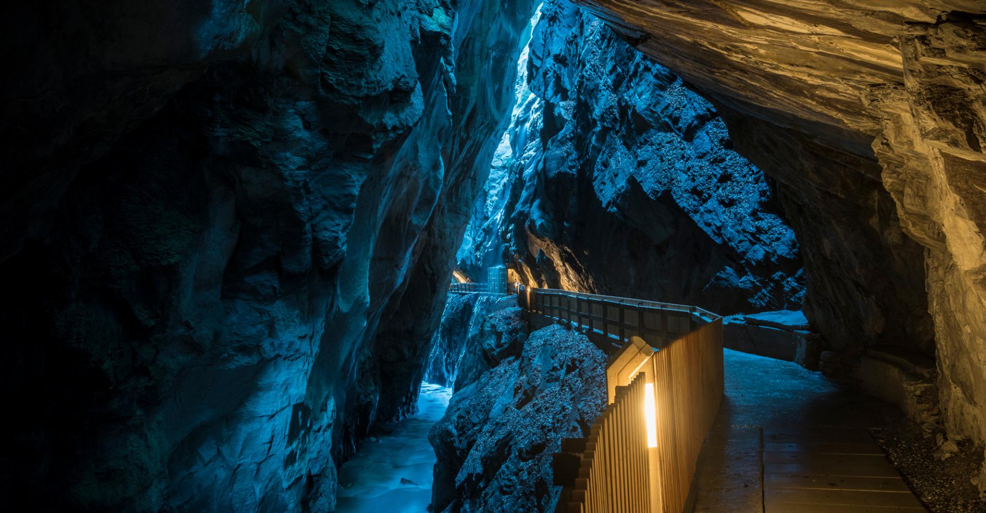 Tamina Schlucht in der Nacht