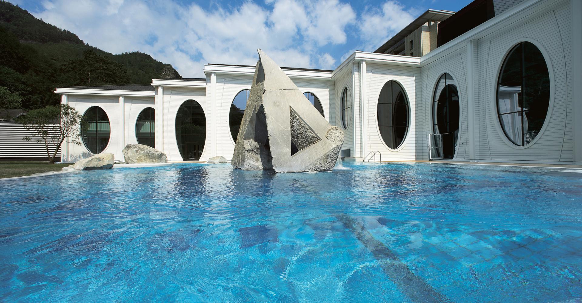 Aussenbad der Tamina Therma in Bad Ragaz