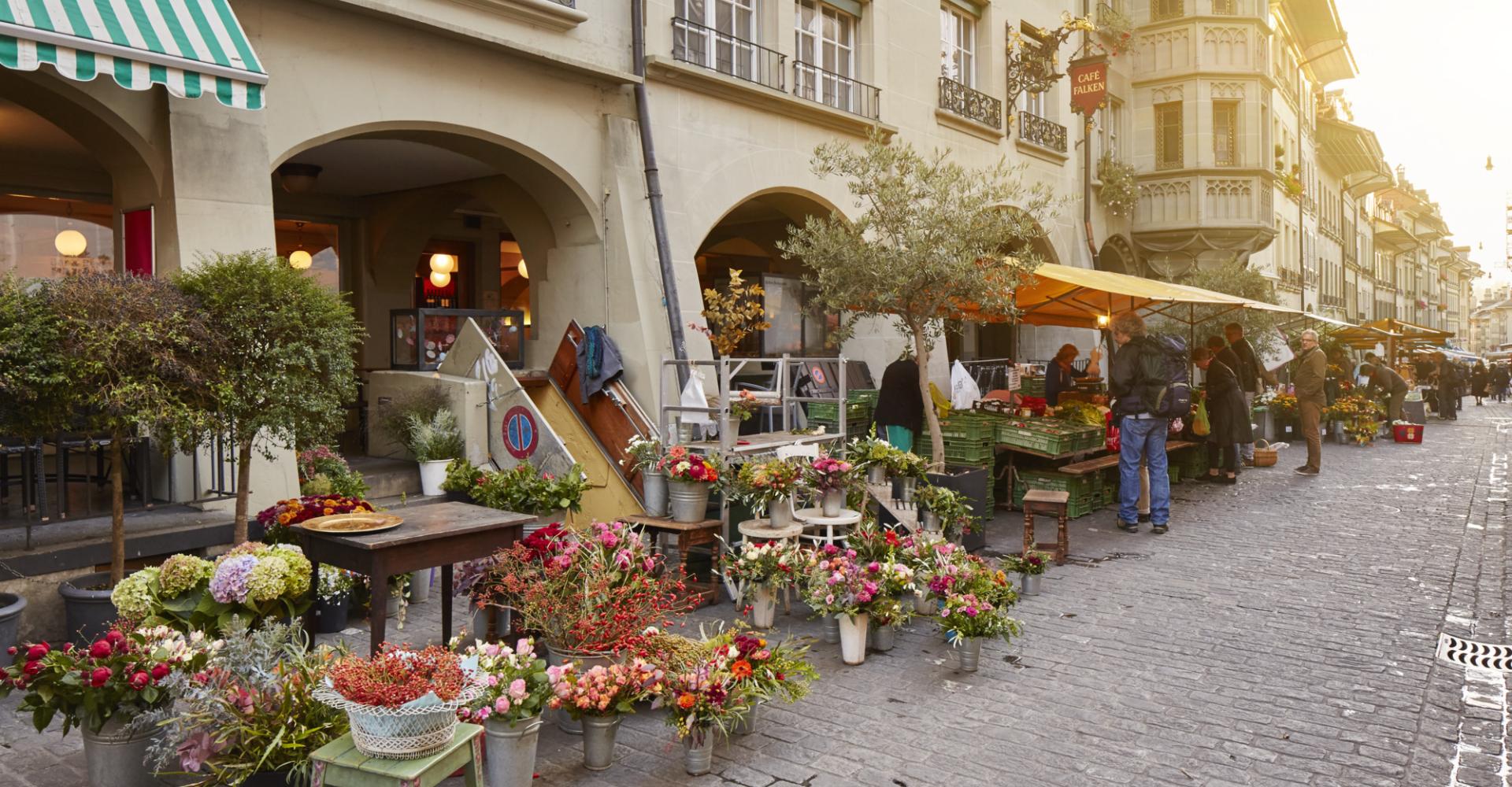 Wochenmarkt in der Berner Altstadt