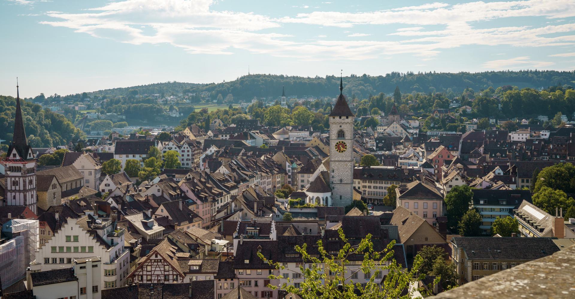 Blick über die Stadt Schaffhausen