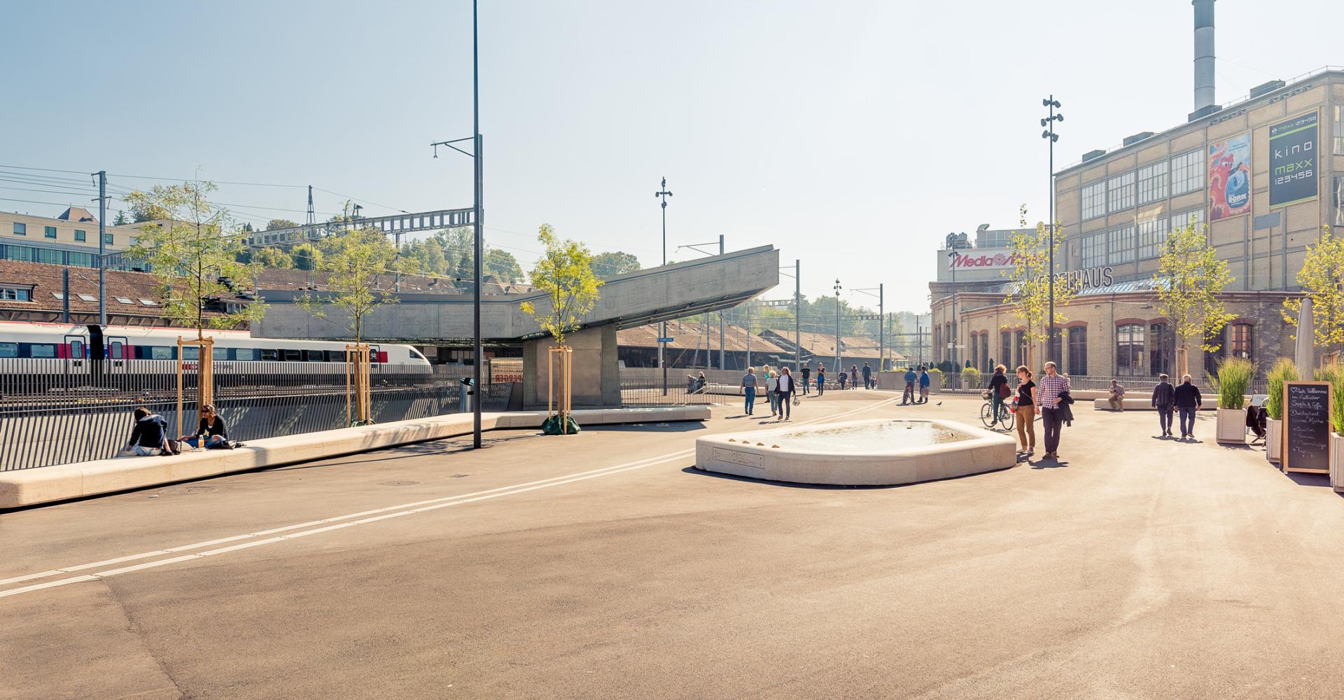 Kesselhausplatz in Winterthur am Bahnhof