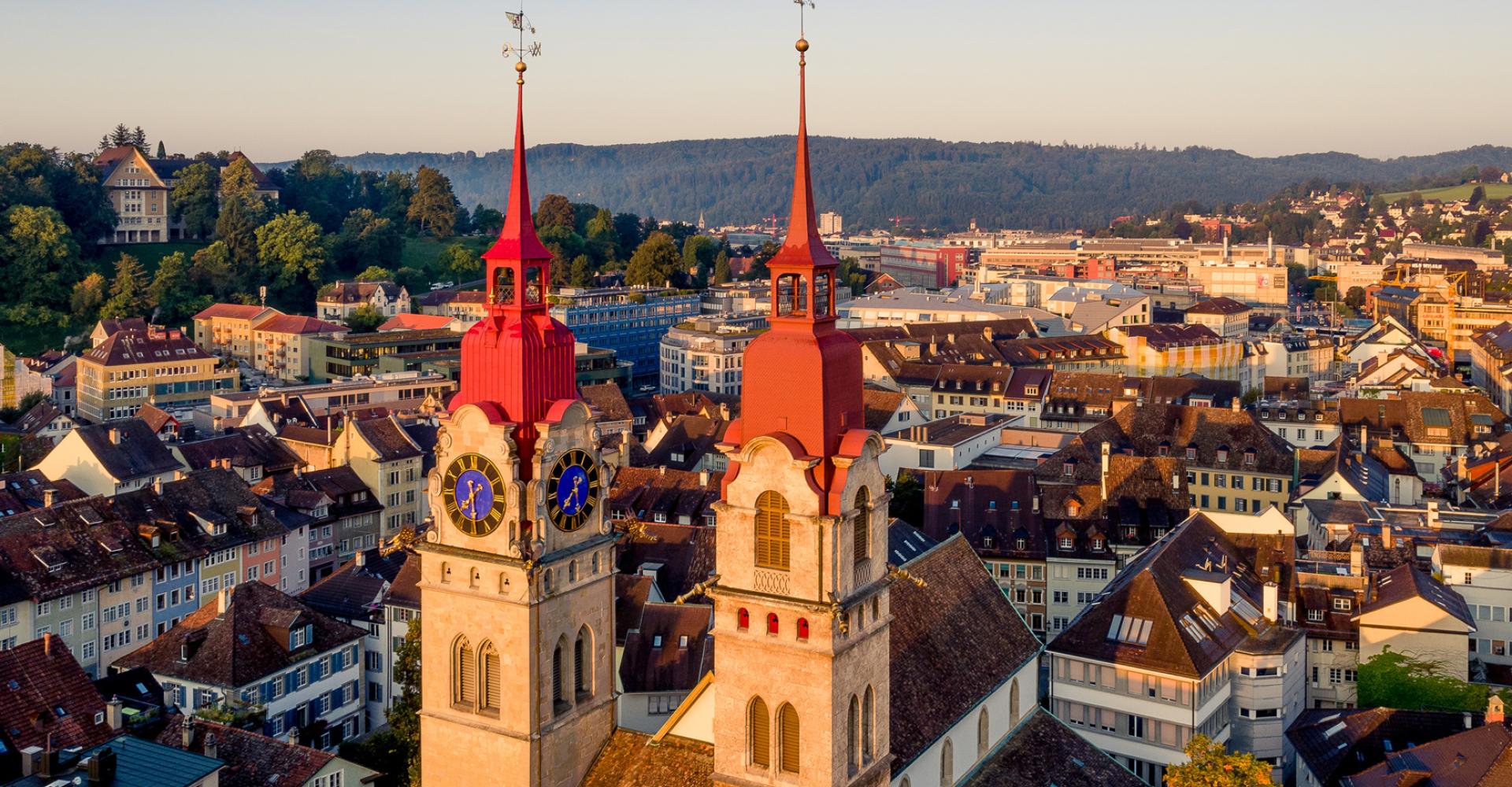 Roter Turm in der Stad Winterthur