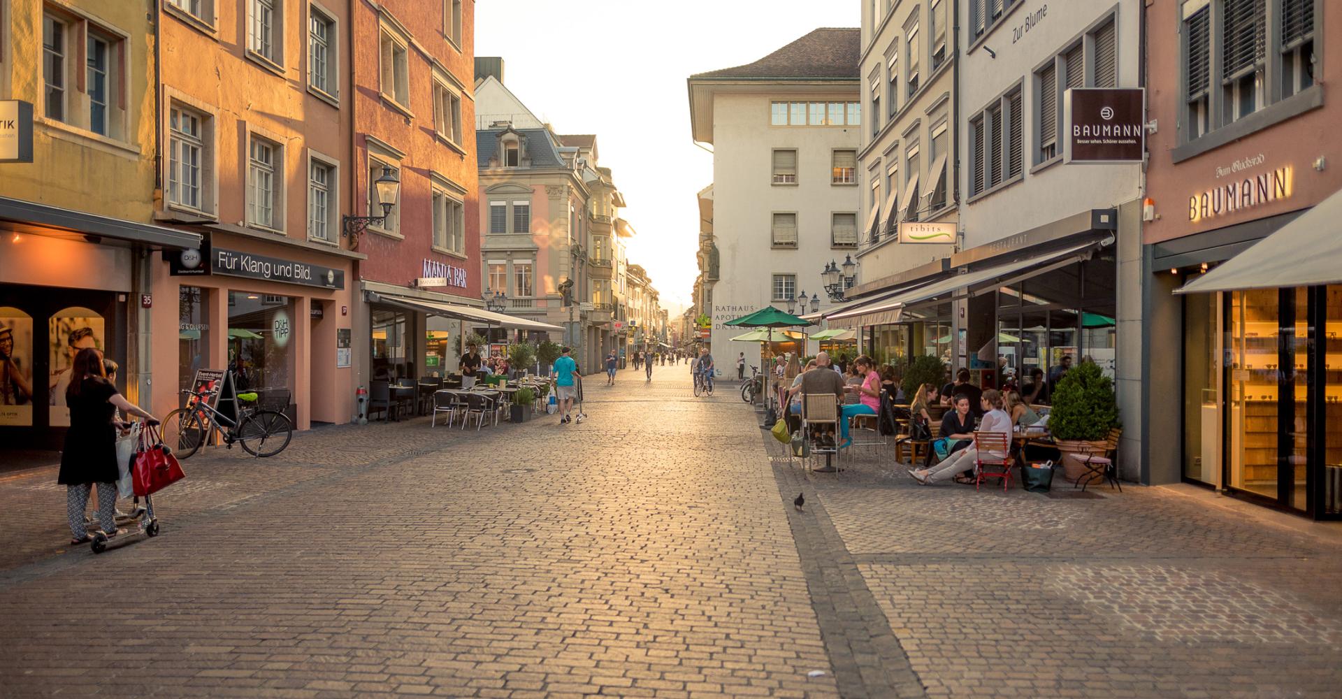 Gasse in der Altstadt von Winterthur