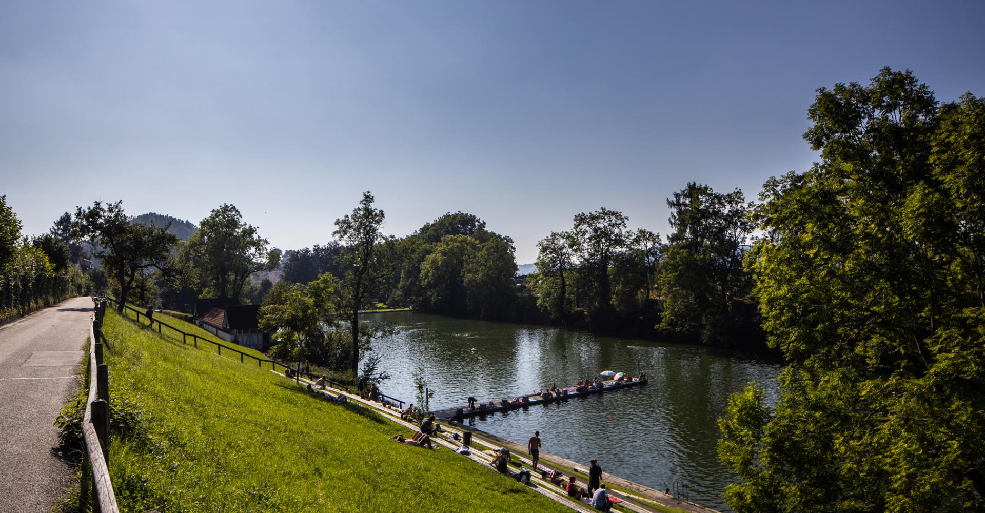 Drei Weiern oberhalb der Stadt St. Gallen