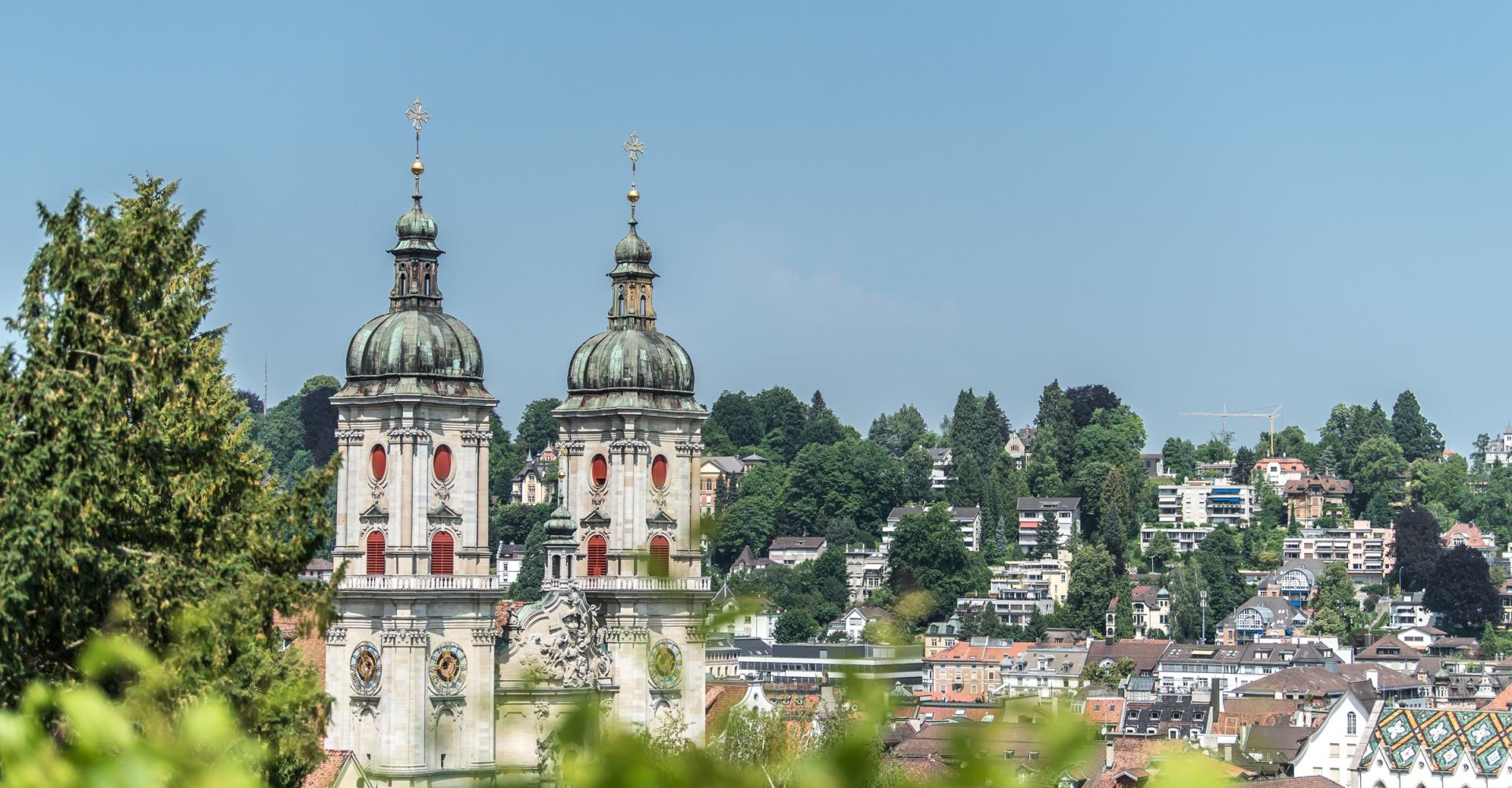 Aussicht auf Turm in St. Gallen