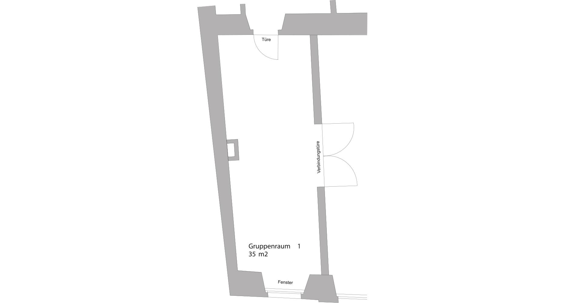 Grundriss Gruppenraum 1