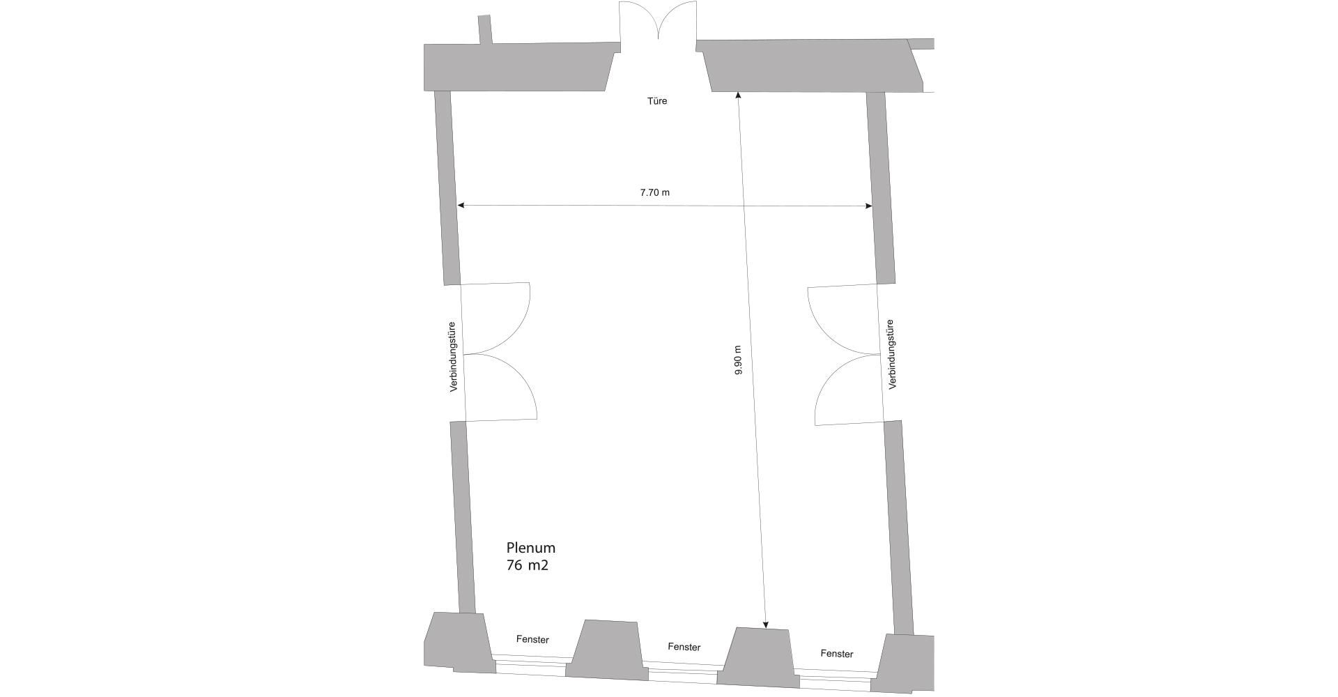 Grundriss Plenum