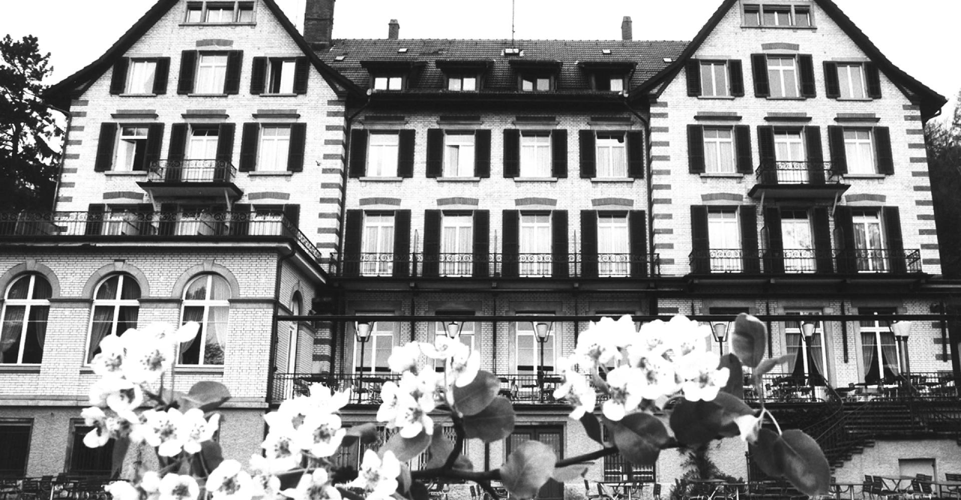 Historisches Bild einer Hotels in Zürich