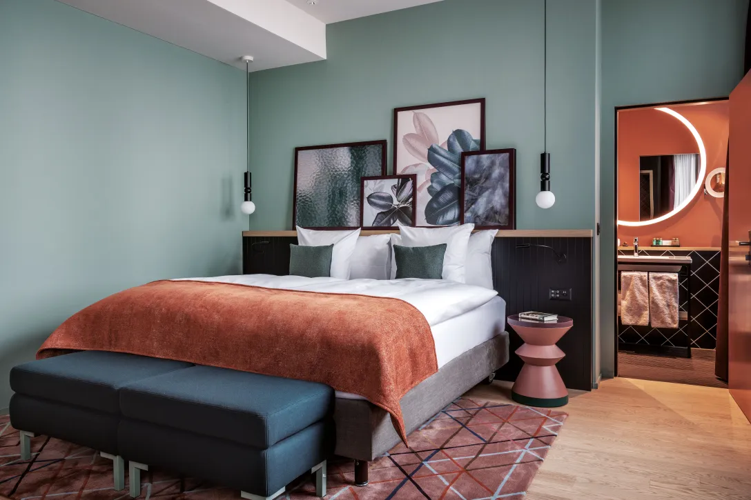Sorell Hotel St. Peter Superior Doppelzimmer Twin und Badezimmer