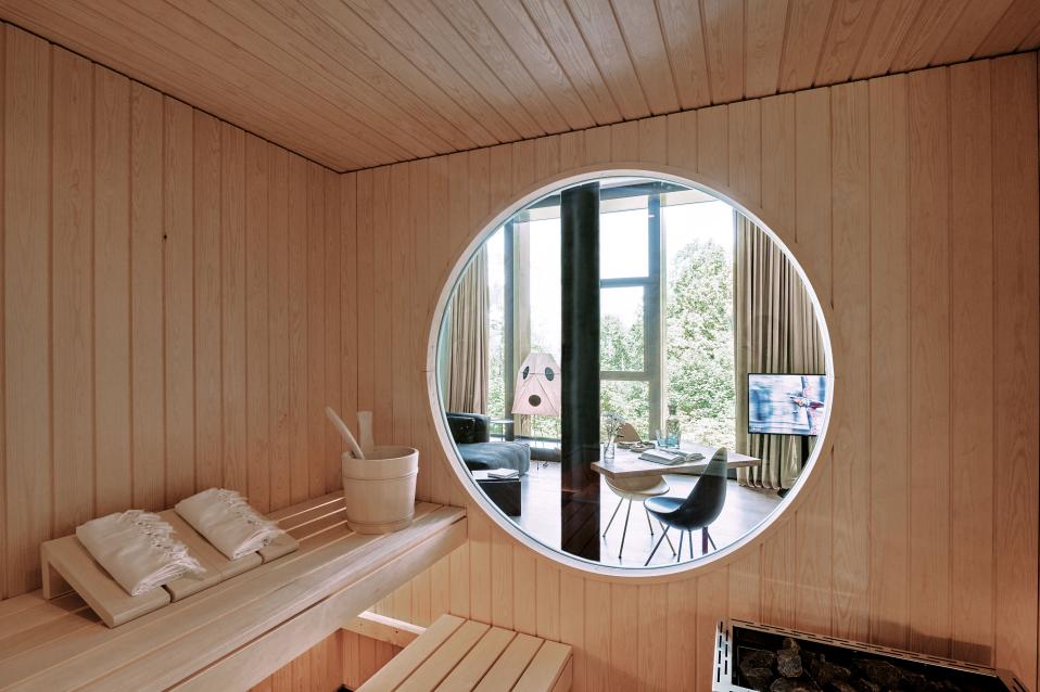 Sauna in der Spa Suite des Hotels Rigiblick