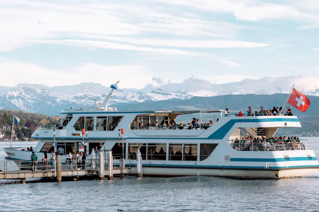 Ship on Lake Zurich
