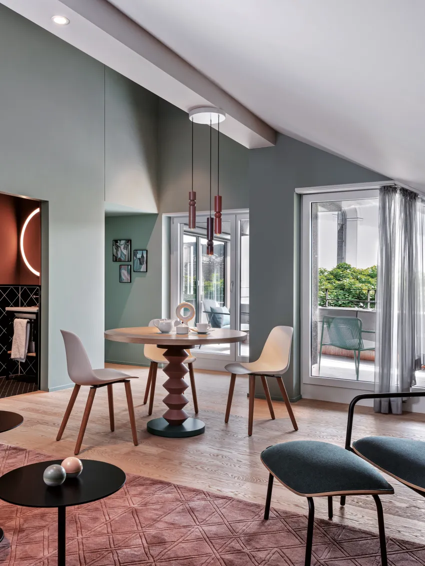 View of the suite at the Sorell Hotel St. Peter