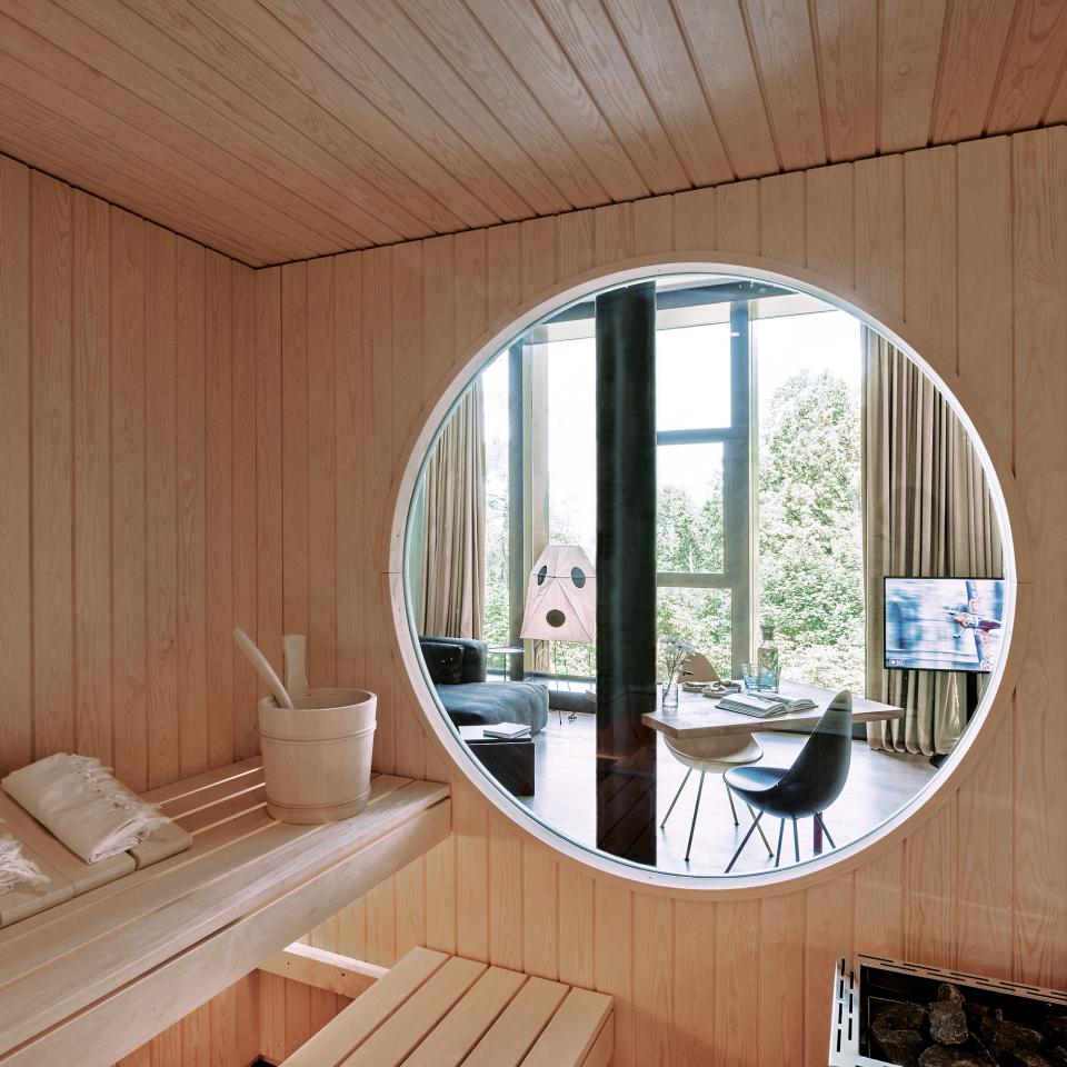 Sauna in der Spa Suite des Hotels Rigiblick