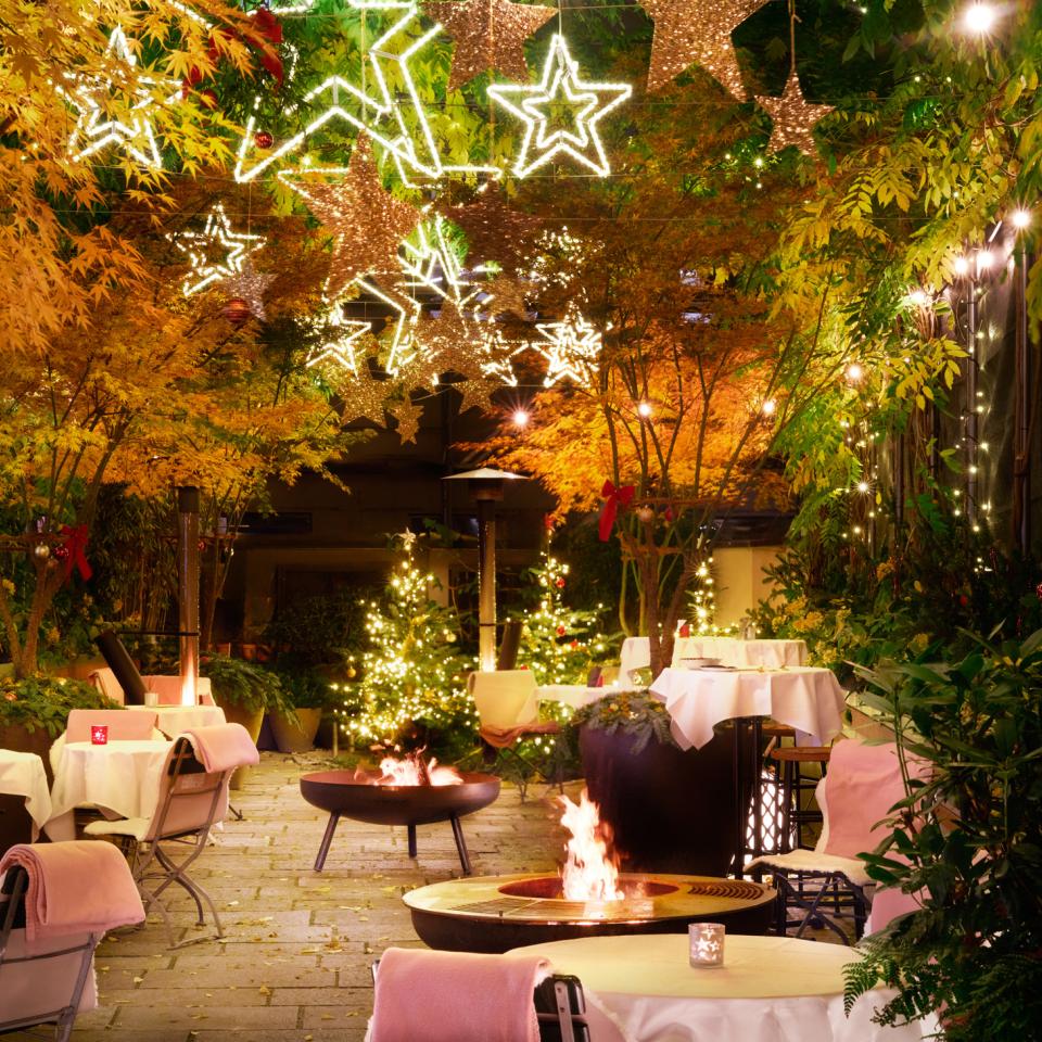 Sorell Hotel Seidenhof Weihnachtsgarten im Restaurant Enja