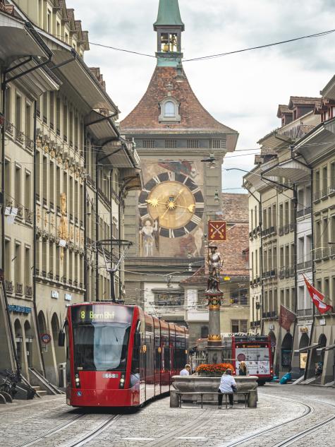 Zytgloggen Turm in der Berner Altstadt