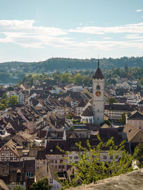 Blick über die Stadt Schaffhausen