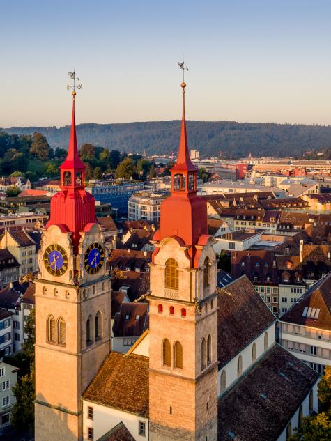 Roter Turm in der Stad Winterthur