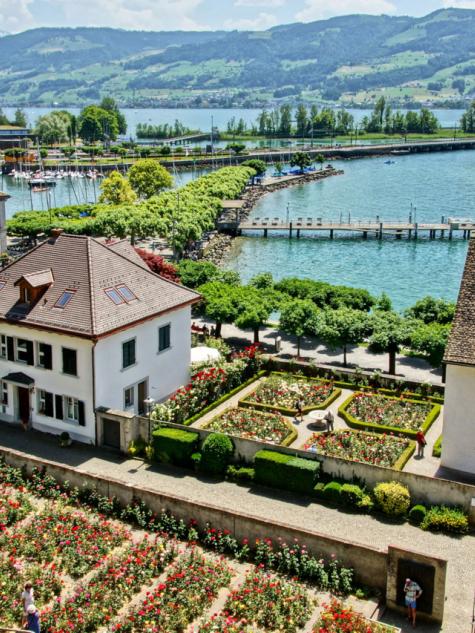 Luftaufnahme von Rapperswil