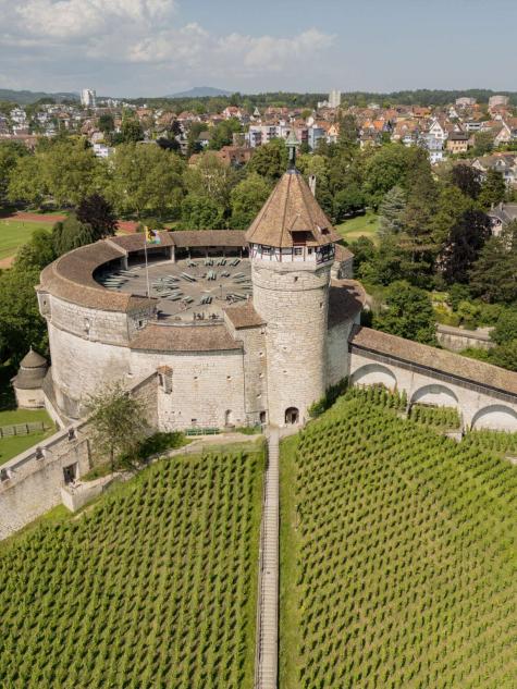 Drohnenbild Munot in Schaffhausen