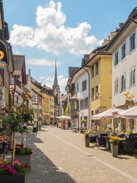 Gastronomie in der Altstadt Stein am Rhein 